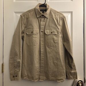 Banana Republic Overshirt Workshirt Men's S Khaki Beige